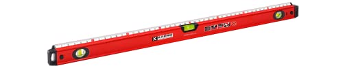 Image of Kapro - 770 Exodus Professional Box Level - 48 inch - With 45 Vial & Ruler - For Leveling, Measuring, Marking, and Cutting - Features 3 Vials, Precise Straightedge, and Wall-Grip