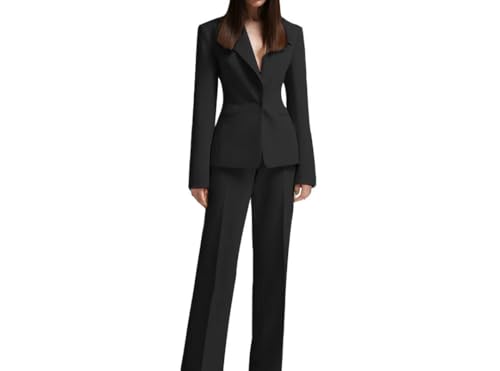 Women's Wedding Dress Set 2 Piece Formal Party Work Wear Slim Fit Pants Business Blazer Set3