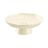 . 【Utilisation polyvalente】 : utilisable comme simple coupe à fruits, plateau à apéritifs, bonbonnière ou centre de table décoratif. Sa conception multifonctionnelle permet également de conserver les fruits secs et les en-cas.