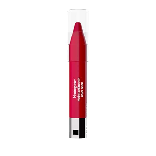 Neutrogena MoistureSmooth Color Stick for Lips, Moisturizing and Conditioning Lipstick with a Balm-Like Formula, Nourishing Shea Butter and Fruit Extracts, 150 Cherry Pink, .011 oz