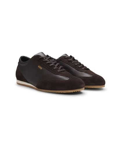 Trainers pour homme Boss Lineor_Lowp_sdtb baskets basses en cuir premium