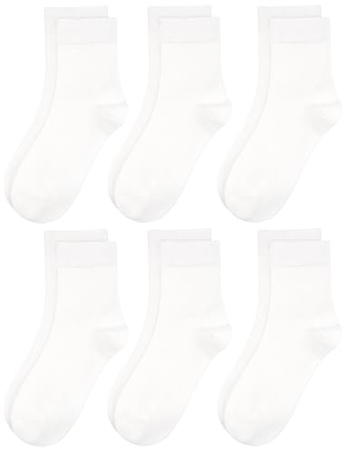 Image of Womens Viscose Bamboo Crew Socks Thin Casual Ultra Soft Colorful Above Ankle Socks Breathable Comfortable 3 /6 Pairs