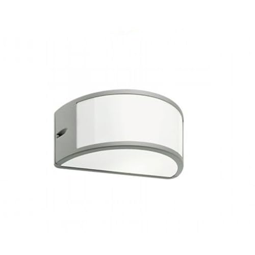 Applique 'Umbe' Tipo Aperto. Struttura In Pressofusione Di Alluminio. Trattamento Anticorrosivo, Verniciatura A Polveri Epossidiche. Diffusore In Policarbonato Opalino, Riflettore Interno In Alluminio. Adatta Per Lampade Ad Incandescenza E A Risparmio Ene