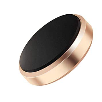 Keyway Magnetic Mobile Phone Holder Car Dashboard Mobile Bracket Cell Phone Mount Holder Stand Universal Magnet Wall Sticker for iPhone (Gold)