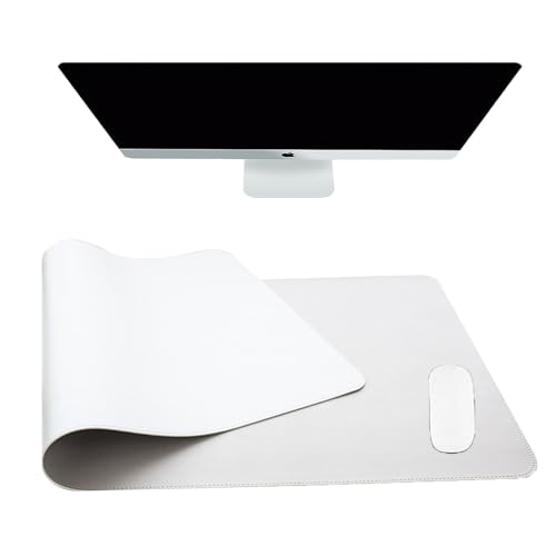 Tapis de souris en cuir synthétique chic pour bureau design 60x30cm