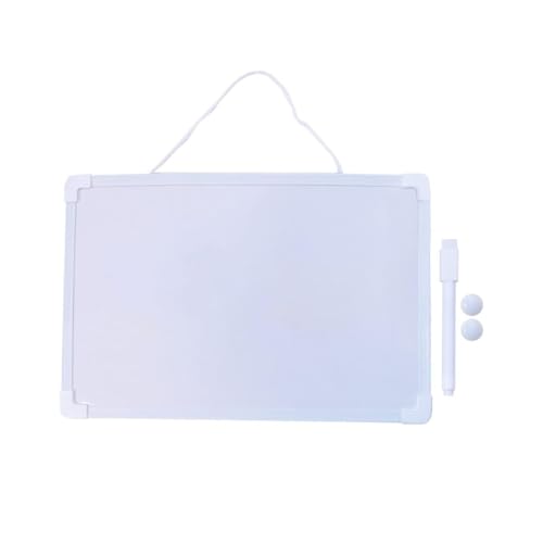 Lousa Branca Infantil Magnética Vários Tamanhos Com Alça E Caneta Com Tampa E Apagador + 2 Imãs Para Fixar Lembretes Quadro Branco Para Crianças Linha PREMIUM (Médio)