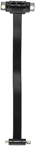Jevina PCIE X1 Riser Kabel Dual 90 Grad Recht Winkliges PCIe 3.0 X1 Bis X1 VerläNgerung Kabel 8 Gbit/S PCI Express 1X Riser Karte 20 cm