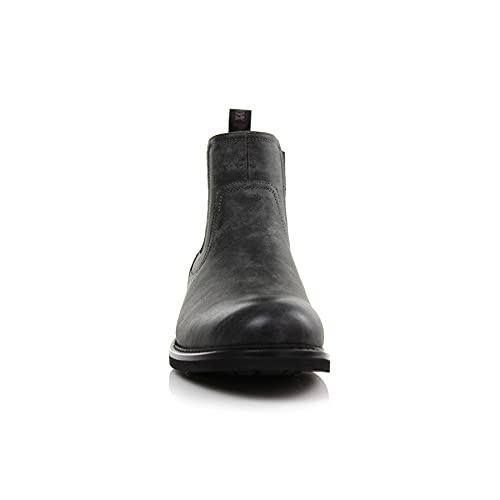 Image of Polar Fox Men's Classic High-Top Chelsea Boot | Stylish Slip-On Ankle Boot for Dress, Casual & Formal Wear