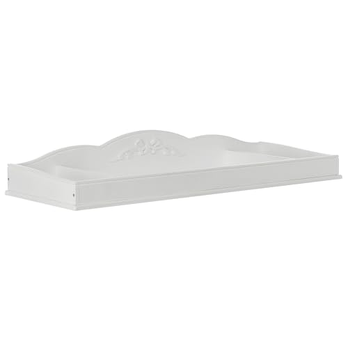 Image of Evolur Aurora Change Tray I Lasting Quality I Intricate Ribbon Bow Scrollwork, Frost