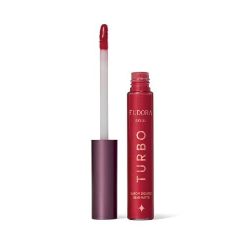 Eudora SOUL Turbo Batom Líquido Vermelho Turbinado Semi Mate 5ml