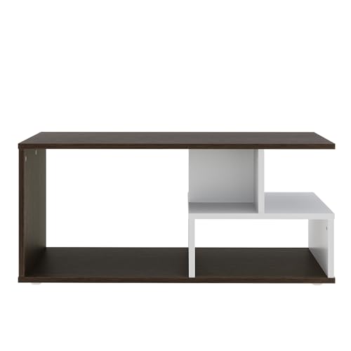 Image of Wakefit Center Table | 1 Yr Warranty | Coffee Table for Living Room Wooden, Tea Table for Living Room Wooden, Sofa Table, Free Installation from Brand, Modern Multi-Functional & Wobble-Free(Tazza)