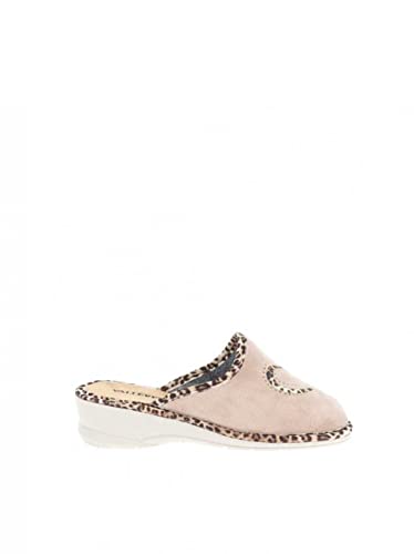 Pantoufles femme Valleverde 25106 chaussons bordeaux confort fabriqués en Italie