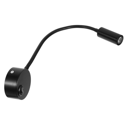 Lámpara de pared de aluminio premium con luz LED de 3W y brazo flexible para cabeceros