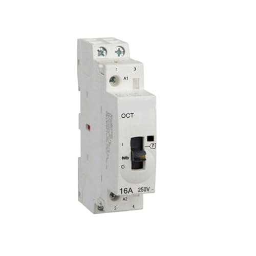 Evita sobrecargas usando el contactor modular de CA OCT-25M con switch manual de dos polos
