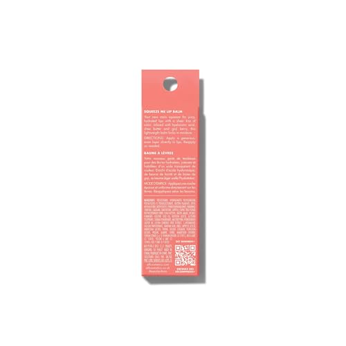 e.l.f. Squeeze Me Lip Balm, feuchtigkeitsspendender Lippenbalsam für einen Hauch von Farbe, mit Hyaluronsäure, Vegan & Tierversuchsfrei, Strawberry