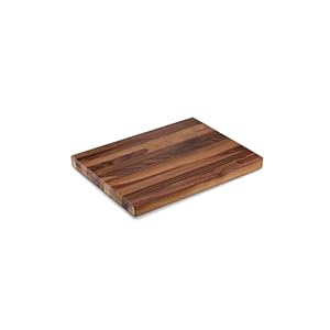 HexClad Medium Walnut Cutting Board, Reversible, Premium Hardwood, Great For Chopping, Cutting, or Serving Charcuterie, 15.75 x 11.75 Inches