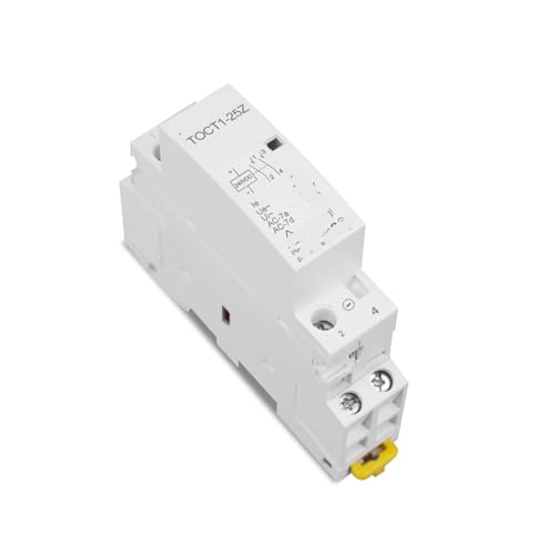 Contacteur modulaire rail TOCT1 2P 25A DC 24V 2NO pour tableau électrique domestique