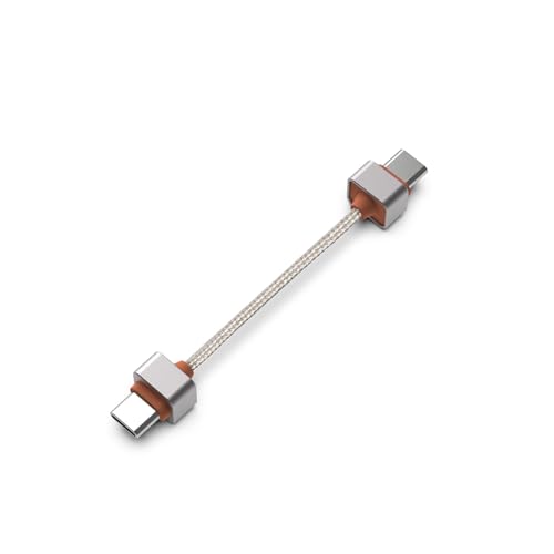 DD ddHiFi TC03SS/TC03SL/TC03LL オーディオデコーダー搭載スマートフォン用USB OTGオーディオデコーダーケーブル、L型/ストレートコネクター (TC03SS(Straight to Straight))