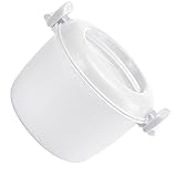 ,Olla de sopa Recipiente especial for horno de microondas, olla arrocera al vapor, engrosada for el hogar, tamaño grande y pequeño, calentada, caja de arroz hervido, sartén de plástico con cubierta Wo
