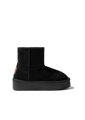 B&W Break&Walk Botas Australianas Water Repellent Negro B&W - Botas Australianas mujer y niña con forro polar (Negro/Talla 35)