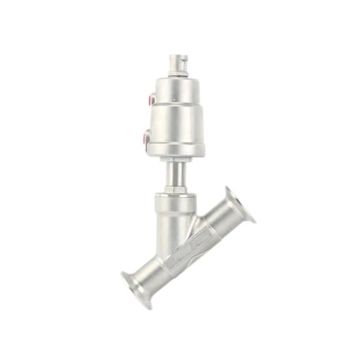 DN25 Pneumatic Quick-install Angle Seat Valve 16bar 304 Stainless SteelAngle Seat Valve 1Pcs(Color:Single Acting)