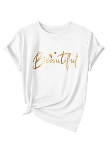 Image of Jawdrobe Women's Graphic Printed T-Shirt Soft Cotton Blend Tee for Everyday Style | Oversized Fit Half Sleeve Printed Round Neck T-Shirt for Women