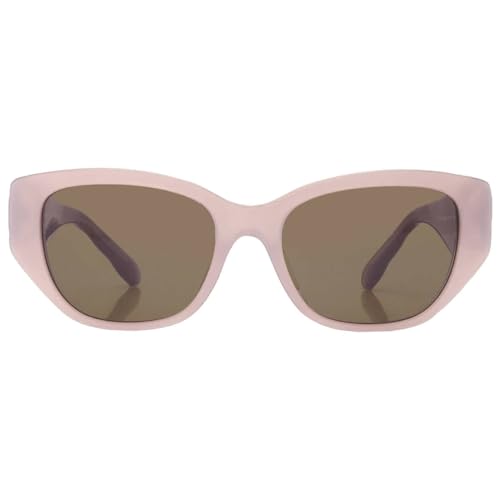 Tory Burch Dark Brown Rectangular Ladies Sunglasses TY7196U 194773 53, Pearlized Pink