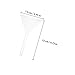 BUGUUYO 75mm Glass Laboratory Funnel with Triangular Shape, Borosilicate Glass Stem Funnel for Chemical Filtration and Liquid Transfer, Scientific Lab Tool for Student and Industrial Use
