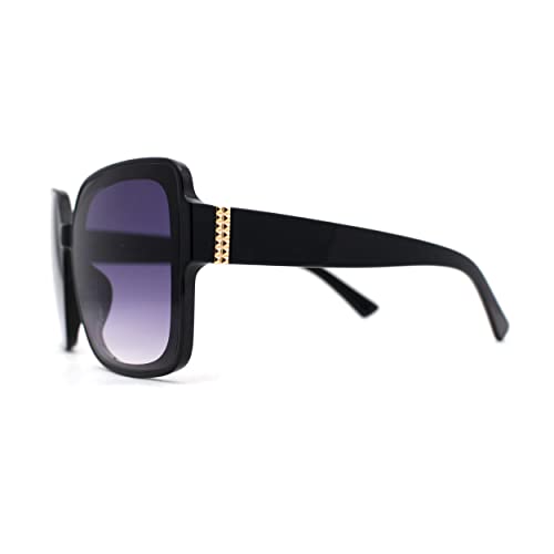 Womens Oversize 90s Butterfly Rectangle Inset Lens Sunglasses3