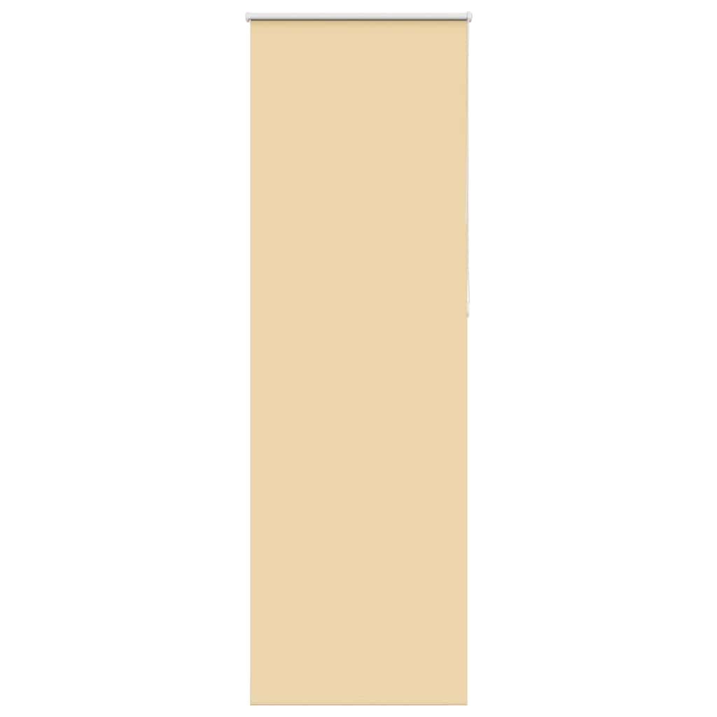 vidaXL Roller Blind Blackout Beige 65x230 cm Fabric Width 60.7 cm Polyester — image 1