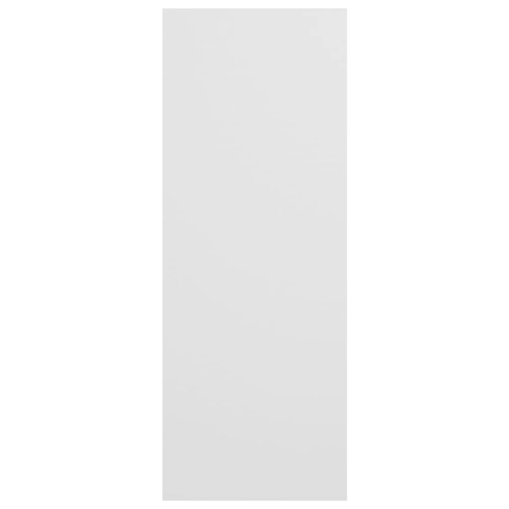 Mesa consola blanca 105 x 30 x 80 cm, de madera, mesa auxiliar, mesa auxiliar de madera, mesa auxiliar de pasillo, mesa de madera, mesa de consola para salón con 3 compartimentos abiertos,