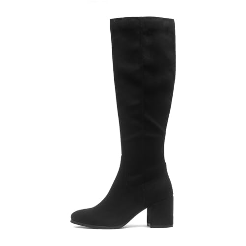 Lilley Womens Black Heeled Knee High Boot - Size 5 UK - Black