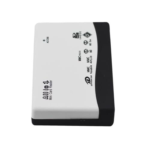 Lector de Tarjetas de Enchufe, Lector de Tarjetas USB, Visor de cámara Multifuncional, diseño de Lector de Tarjetas USB 2.0 de Alta Velocidad, Lector de Tarjetas Compacto portátil para cámara