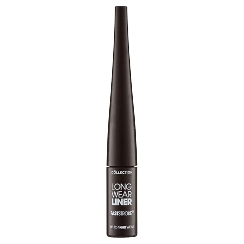 Collection Cosmetics Fast Stroke Long Wear Liner, 14-Hour Wear – Intense Colour, 4ml, Brown