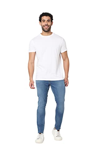 Image of Spykar Men's Kano Slim Fit Mid-Rise Jeans (Ankle Length)