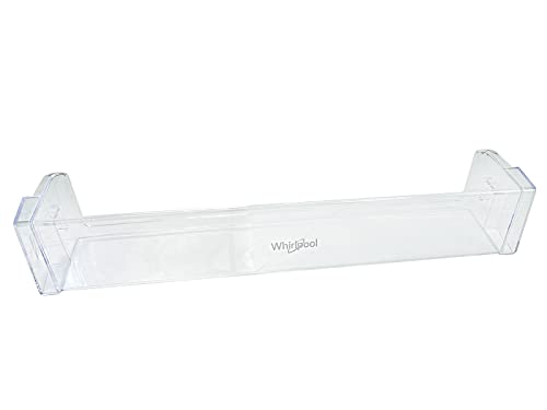 Balconcino Portabottiglie Adatto per Frigoriferi Whirlpool Ariston Indesit Hotpoint, Dimensioni 585x95x150 (mm) Trasparente, 481011102642, per Modelli SP40800 SP40802