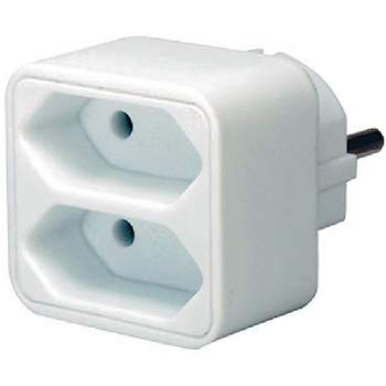 Brennenstuhl 1508040 - Enchufe adaptador (5 unidades, color blanco)