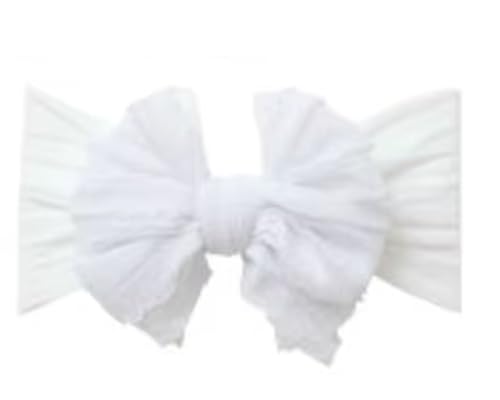 Baby Headband, 5'', Big Bow Headband, White Headband, Baby Girl Headwrap, Baby Head Wraps, Newborn Bow Headband, Bow Toddler Headbands, Baby Girl Headbands3