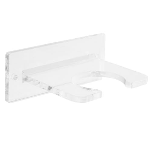 GRIRIW Acrylic Baseball Bat Holder Wall Mount Vertical Softball Storage Rack Transparent Bat Display Stand Easy Installation Sports Enthusiasts