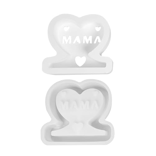 Lnhgh - Molde para el día de la madre, molde de yeso para el día de la madre, moldes antiadherentes para velas, de yeso y proyectos creativos con fácil desmoldeo