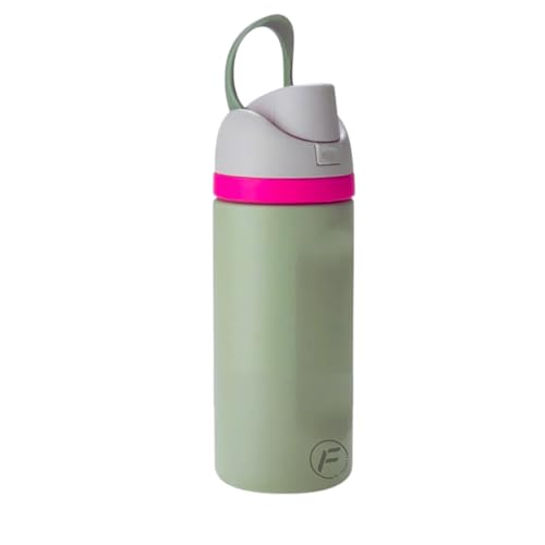 IN-FFINITY- 16oz Water Bottle – Insulated Stainless Steel with Straw SWIG & SIP Lid, 24h Cold & 12h Hot | Gym, Hiking, Travel Sports Metal Water Bottle with Carry Handle (MILITARY GREEN)