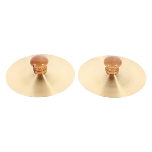 GOOHOCHY 1 Pair Hand Cymbals Small Handheld Finger Cymbals for Dance Professional Zills Rhythm Percussion