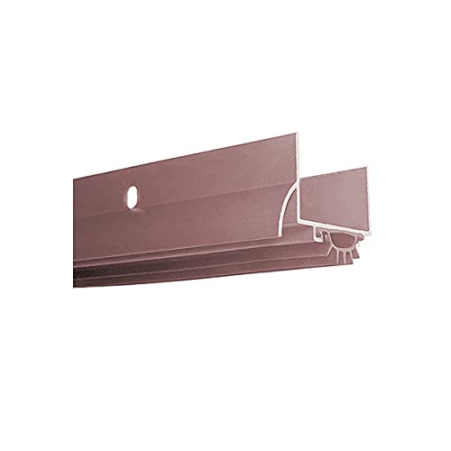 Pemko 216DV36 Dark Bronze Anodized Finish Wrap Round Combination Door Shoe with Vinyl Weatherseal for 36" Doors