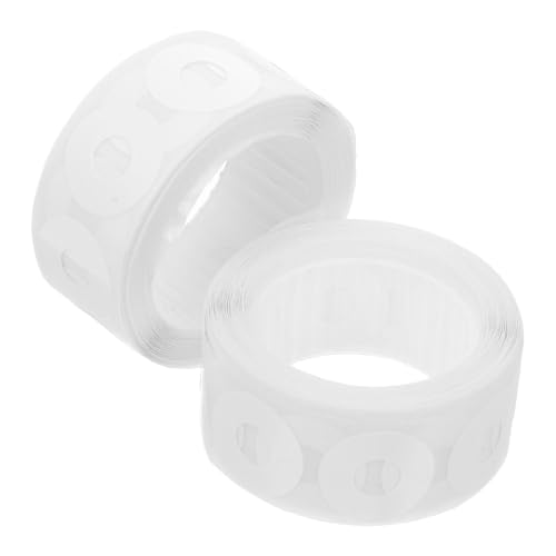 Angoily 500pcs PVC Hole Protectors Self-Stick Reinforcement Stickers for Punched Hole Repair for School Office Crafts and Projects