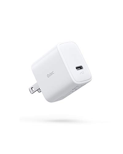 iPhone 12 Charger 18W USB C Charger Odec PD Charger with Foldable Plug, Compact Fast Charger Adapter Type C Wall Charger Power Delivery 3.0 for iPhone 12 (White)