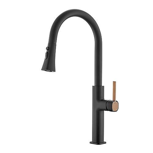 Mitigeur de cuisine en chrome robinet douchette extractible design contemporain