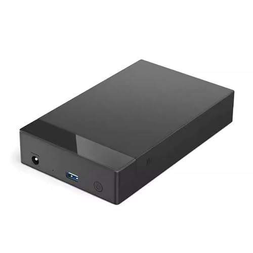 AWJUWHBJ Caja de almacenamiento externa USB 3.0 de 2.5/3.5 pulgadas para transferencia de datos de alta velocidad, carcasa de discos duros externos