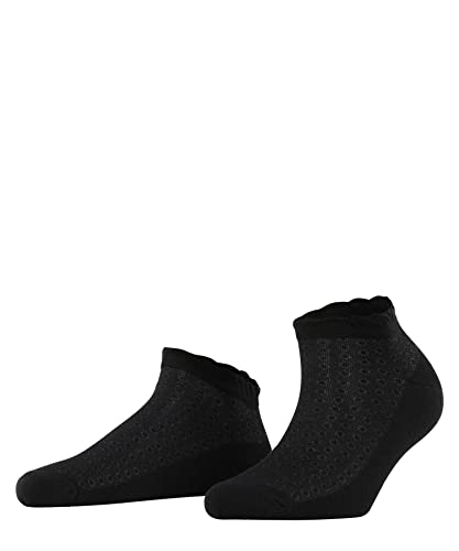 Burlington Damen Sneakersocken Montrose W Sn Baumwolle kurz gemustert 1 Paar, Schwarz Black 3000, 36-41