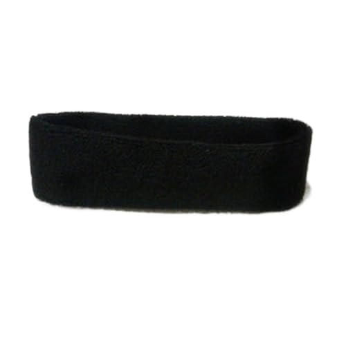 Diadema ajustable para spa, lavado facial, maquillaje, sudor, antideslizante, elástica, lavable, para deportes (color negro)