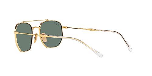 Image of Ray-Ban Unisex Sunglasses Gold Frame, Brown Lenses, 54MM